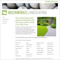 Sample website for Greenworks Landscaping Co