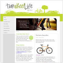 Sample website for Two Wheel Life Bikes